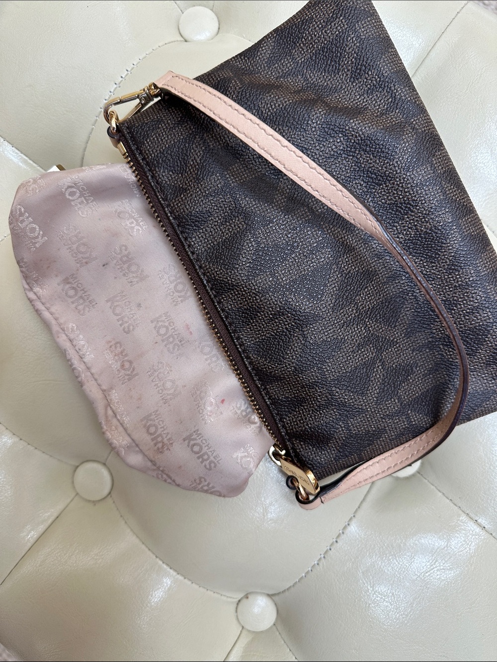 Michael Kors Brown Logo mini bag, Gold Hardware - Picture 15 of 16
